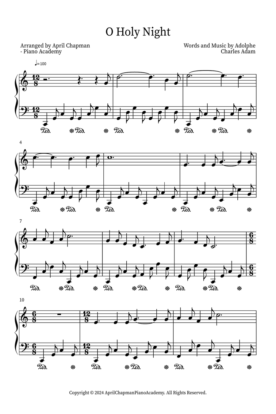 O Holy Night O Holy Night Part scores gallery preview page 1
