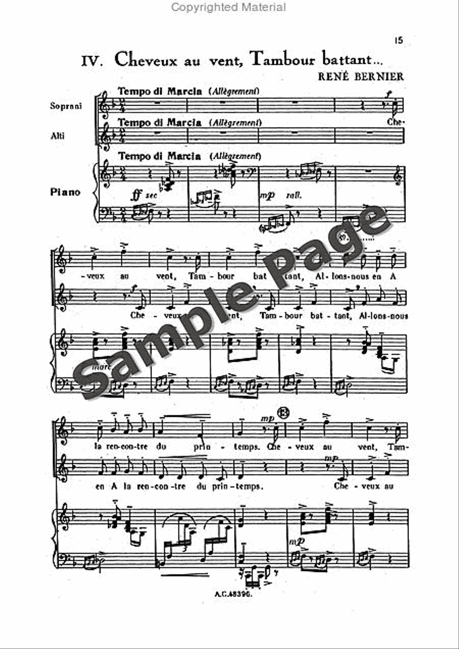 Bernier R Sortileges Ingenus (ep) Women's Choir scores gallery preview page 16