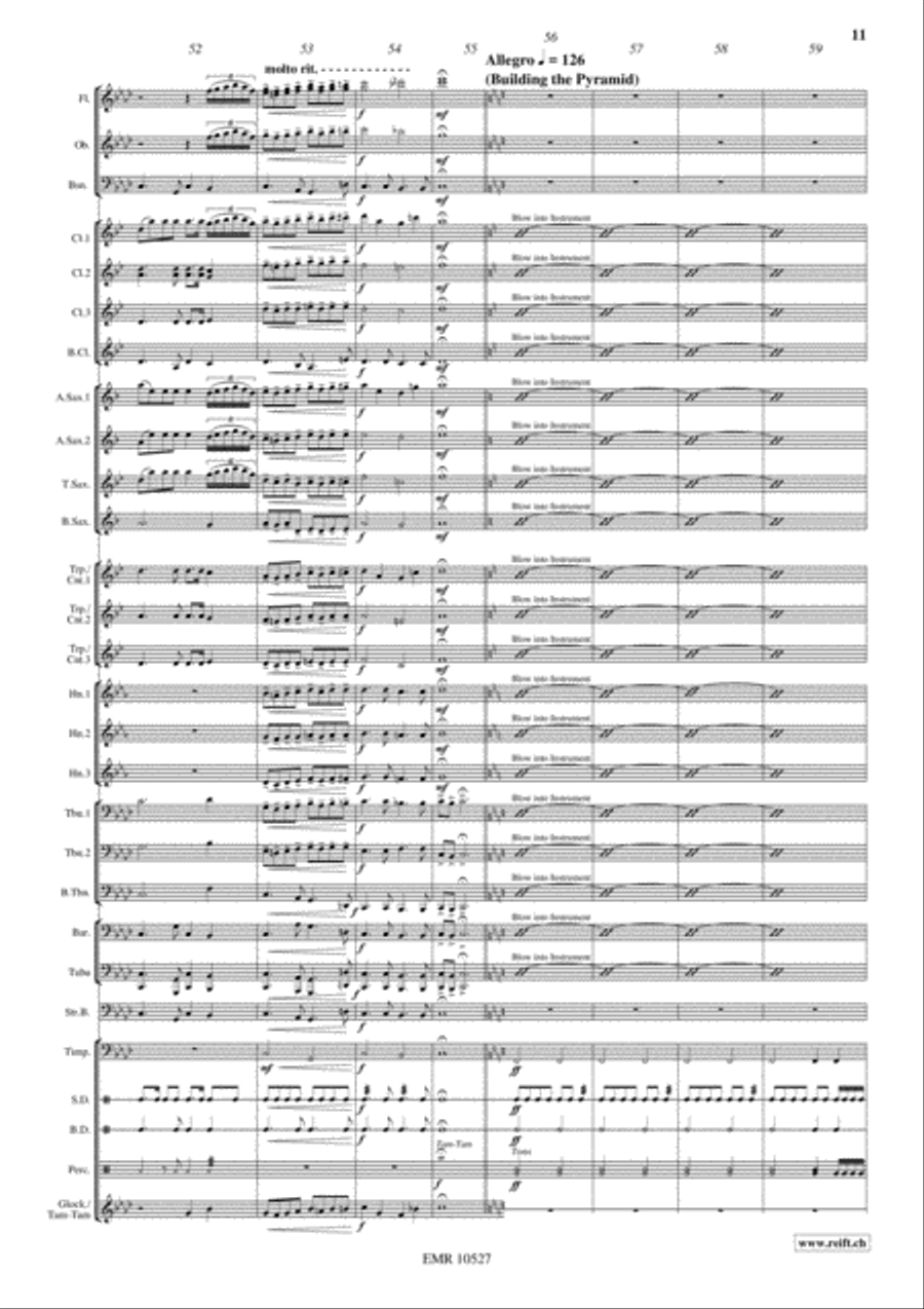 Pyramid Of Cheops Concert Band scores gallery preview page 12