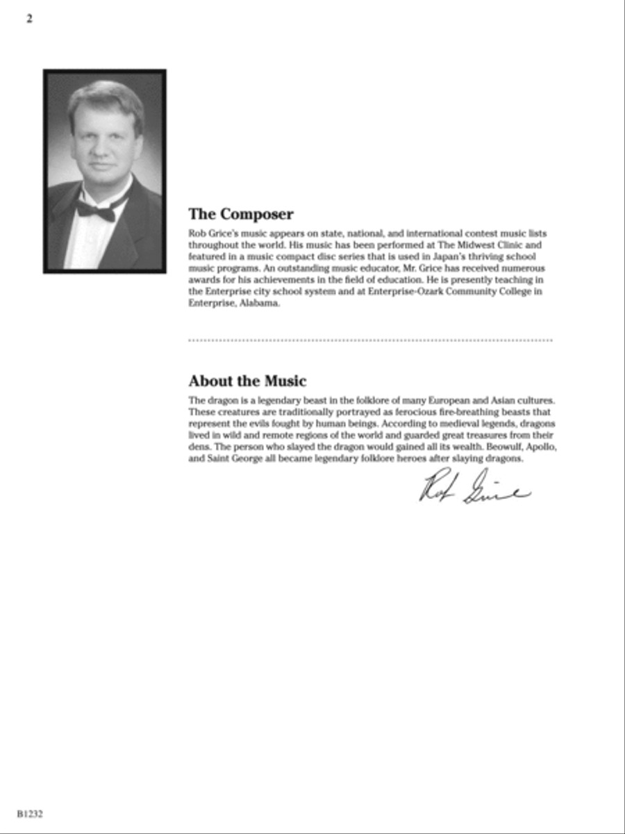 Dragon Slayer: Score Concert Band scores gallery preview page 2