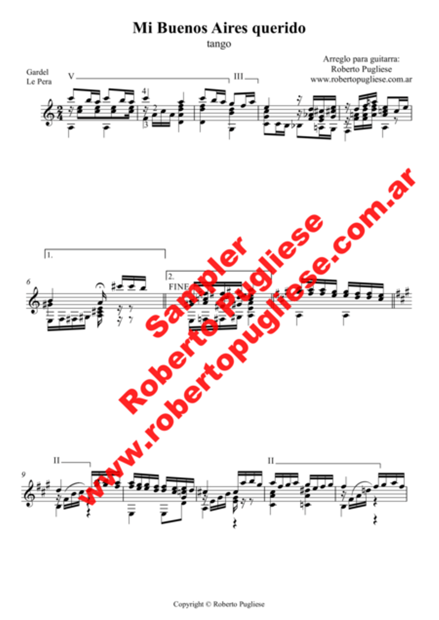 Maquillaje - Tango (Homero y Virgilio Expósito) Classical Guitar scores gallery preview page 3