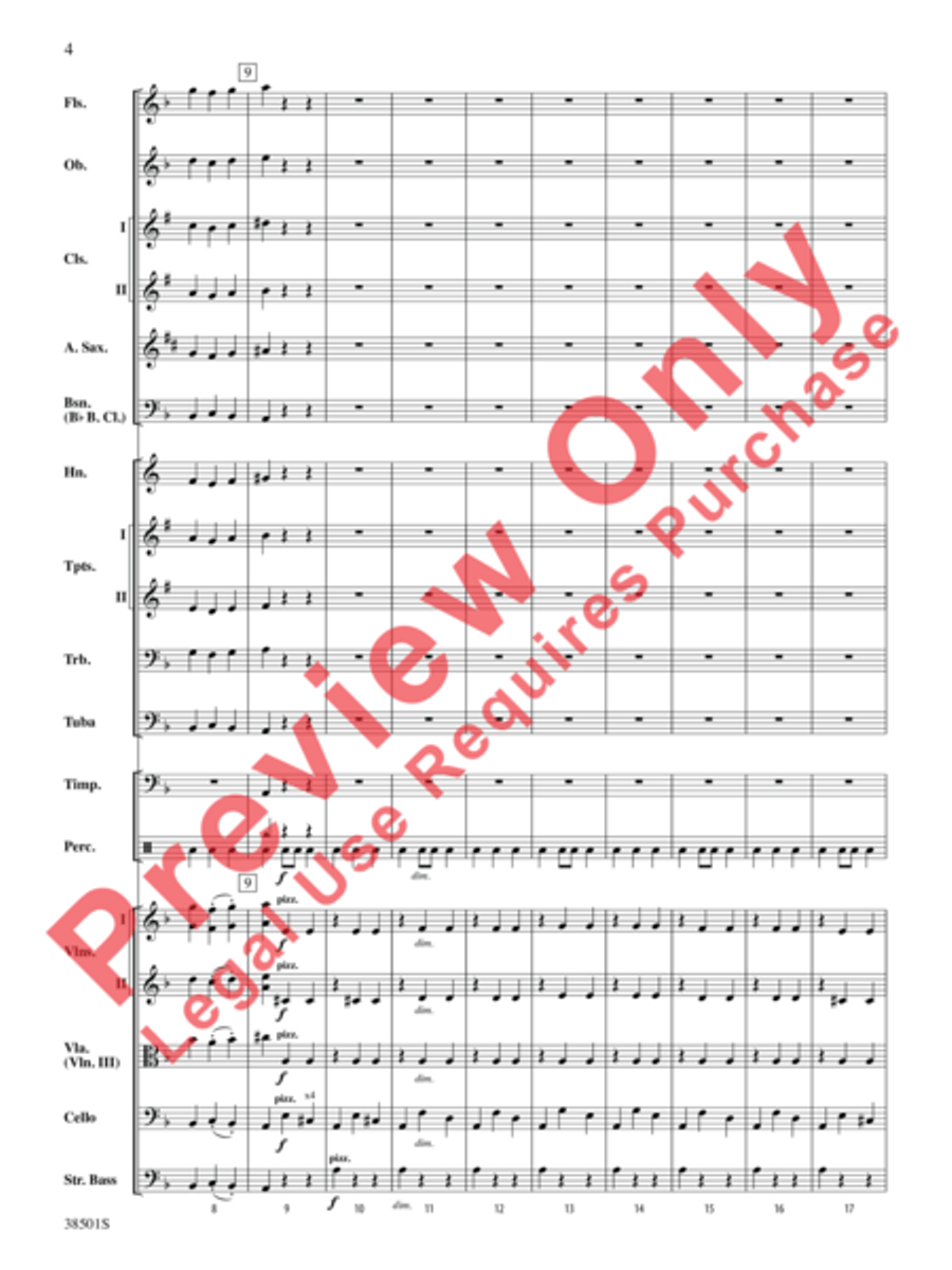 Aragonaise from Carmen Full Orchestra scores gallery preview page 5