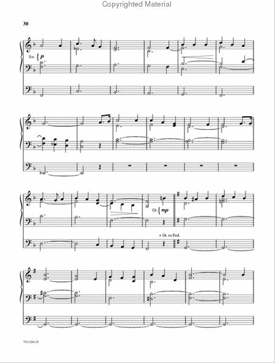 Glory and Praise Organ Solo scores gallery preview page 10