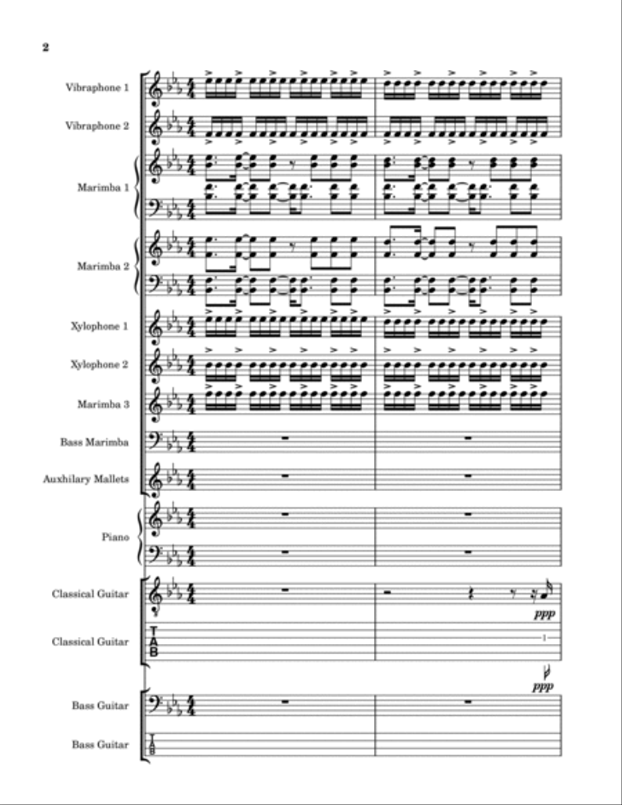 Pinball Wizard Pinball Wizard Percussion Ensemble scores gallery preview page 2
