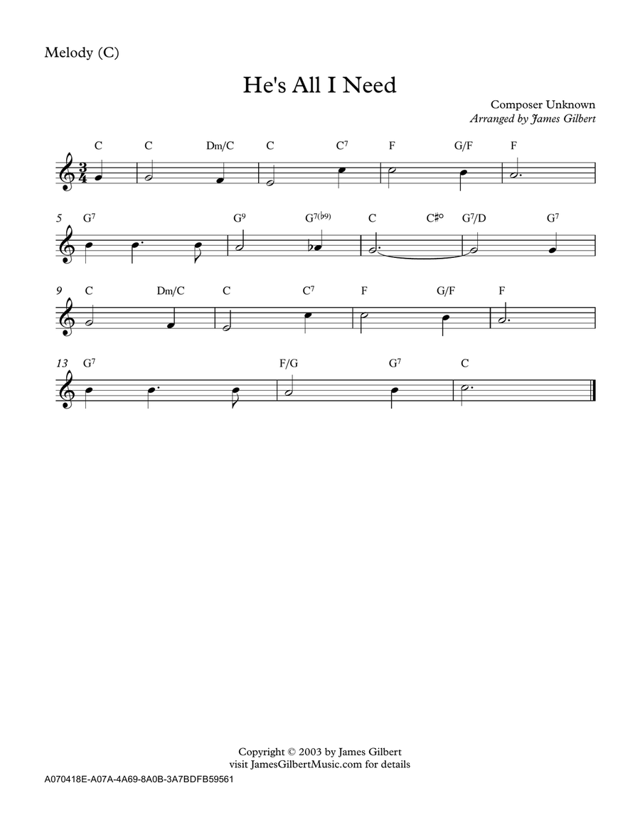 He's All I Need Small Ensemble scores gallery preview page 4