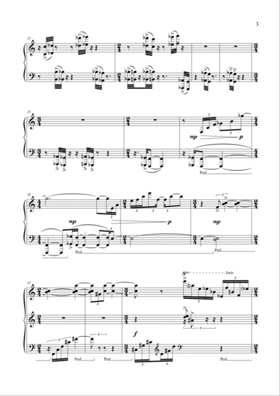 Umberto BOMBARDELLI: Come se fosse uno sguardo (ES-23-013) Piano Solo scores gallery preview page 4