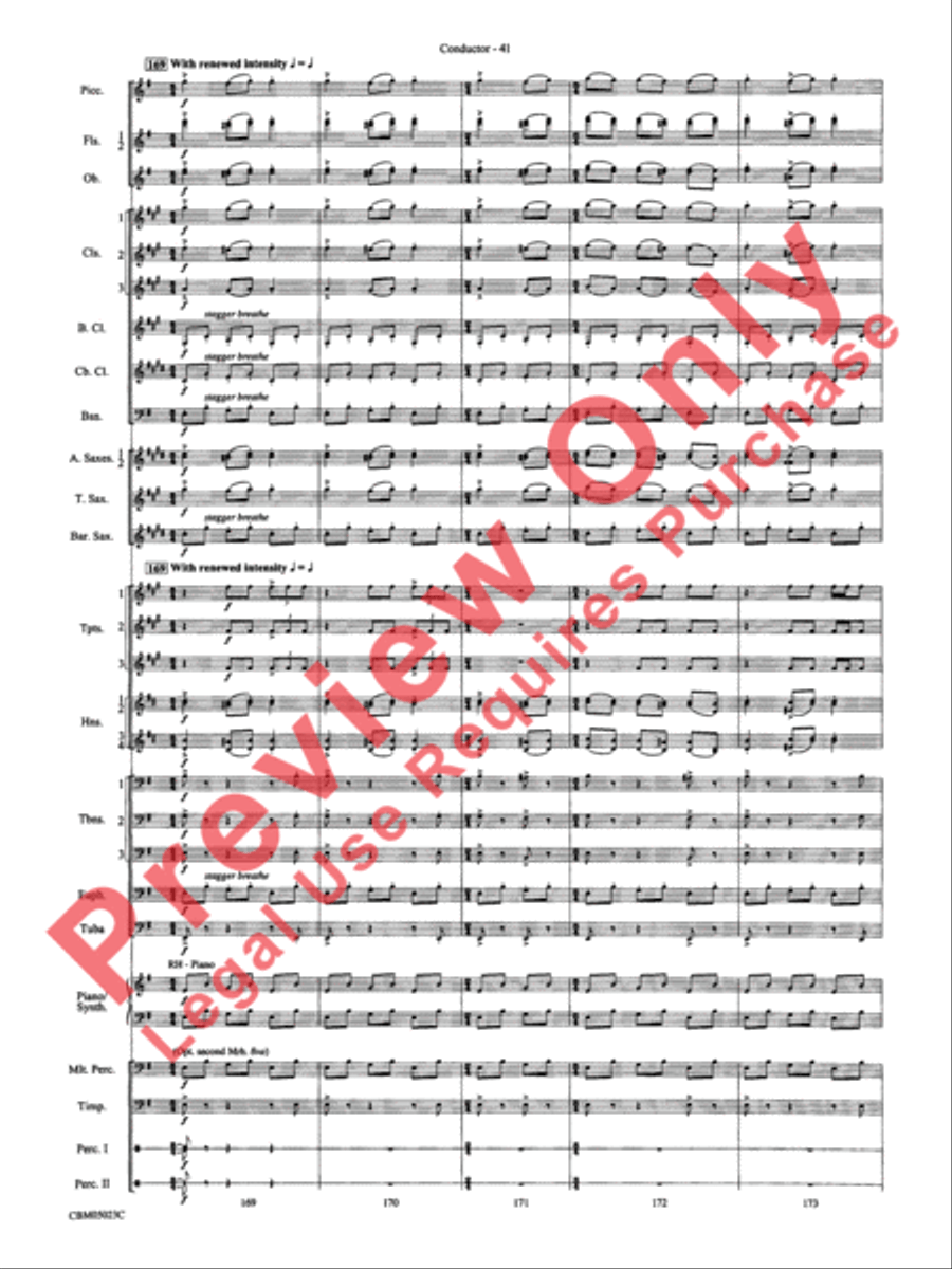 Symphonic Suite from Star Wars: Episode III Revenge of the Sith Concert Band scores gallery preview page 44
