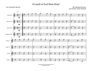 O Lamb of God Most Holy!