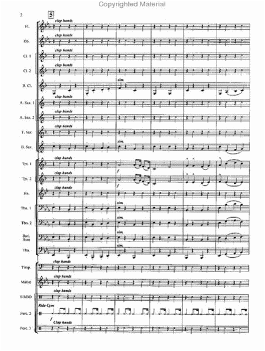 A Crazy, Mixed-Up Christmas Concert Concert Band scores gallery preview page 3