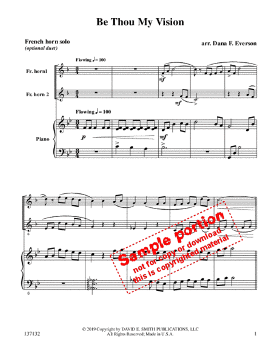 Be Thou My Vision (Opt Duet) Horn Solo scores gallery preview page 2
