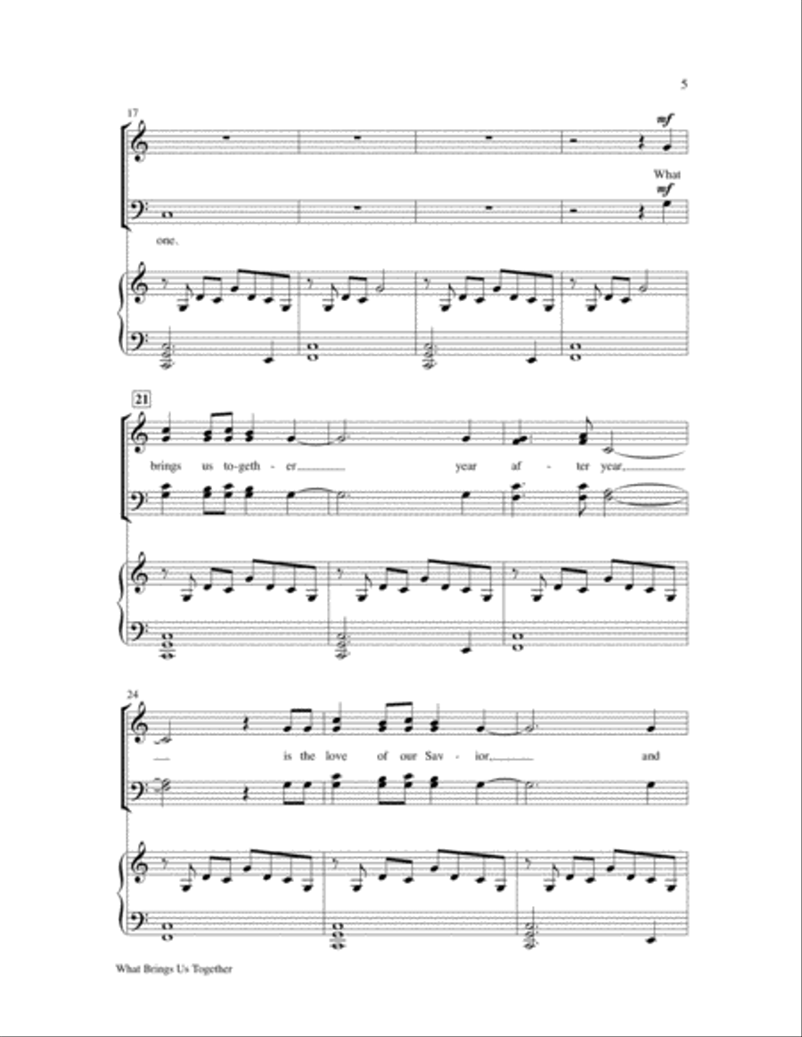 What Brings Us Together What Brings Us Together 4-Part scores gallery preview page 6