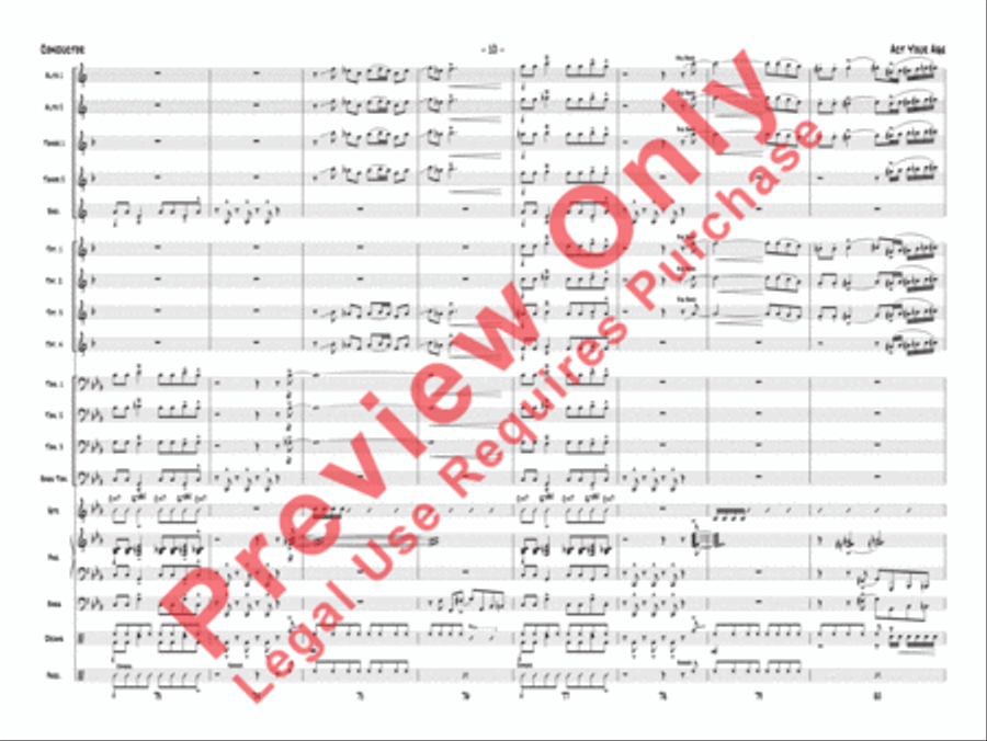 Act Your Age Jazz Ensemble scores gallery preview page 13
