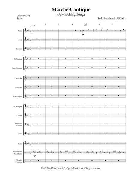 March-Cantique (a Marching-Song) — concert band image number null