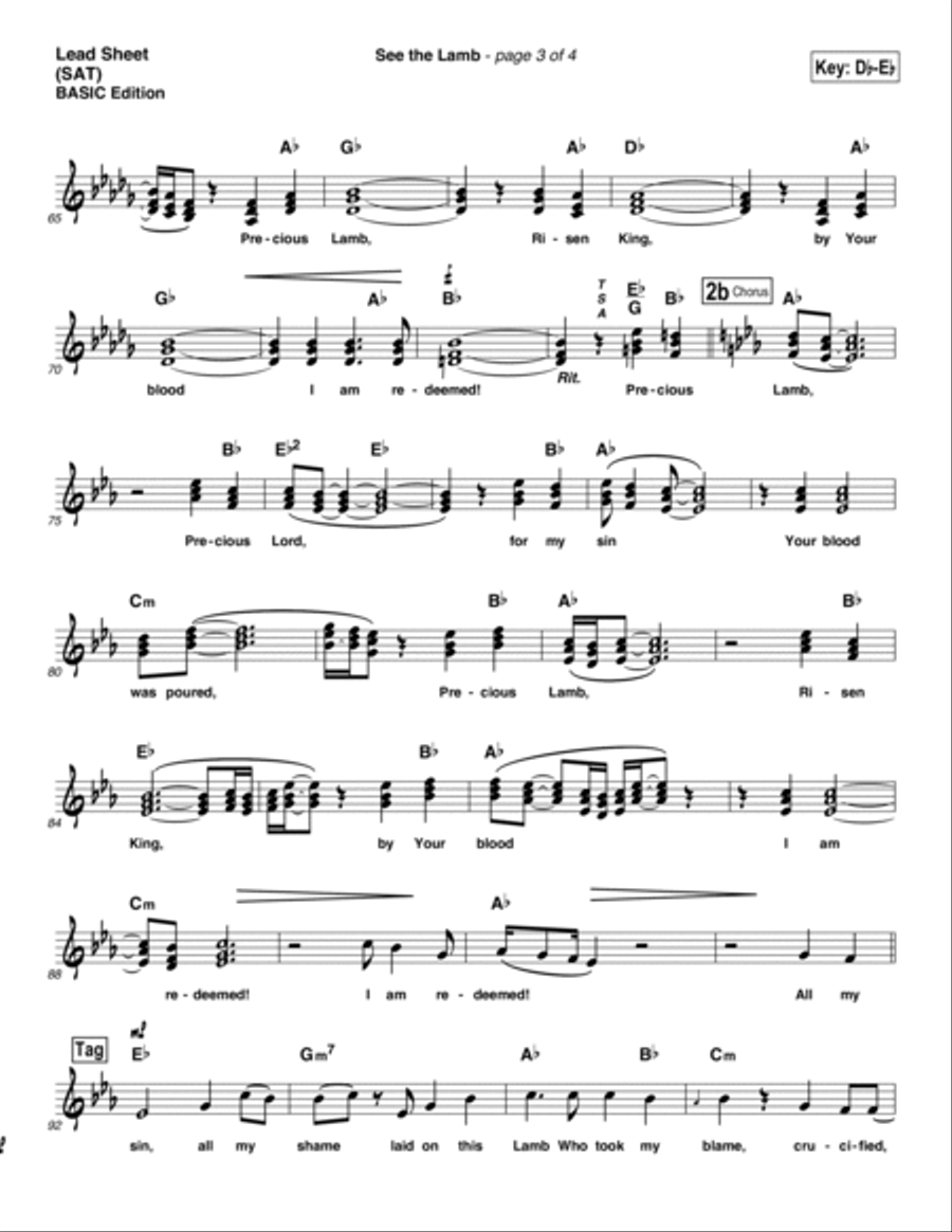 See The Lamb See The Lamb Piano scores gallery preview page 3