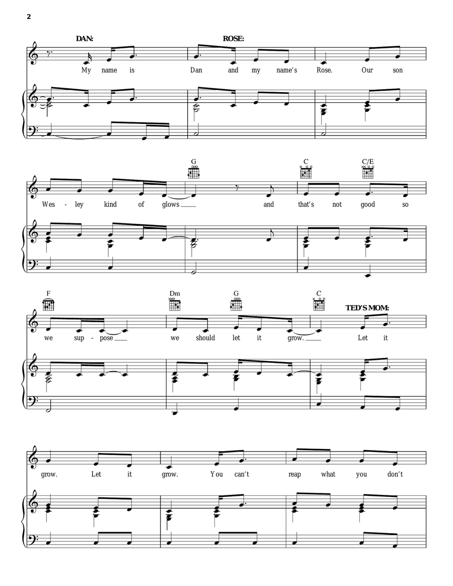 Let It Grow Let It Grow Acoustic Guitar scores gallery preview page 2