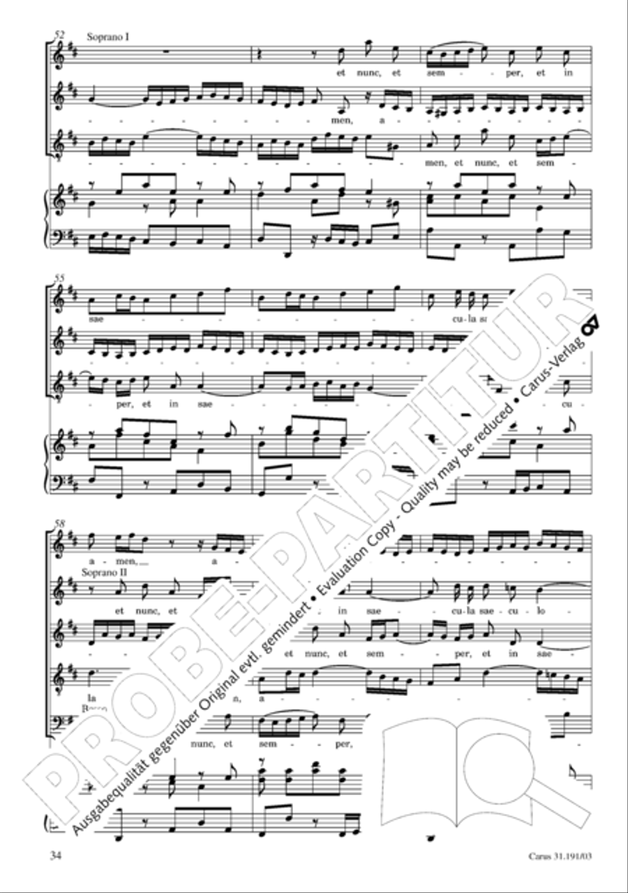 Gloria in excelsis Deo SSATB scores gallery preview page 35