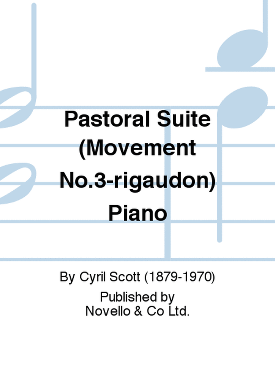 Pastoral Suite (Movement No.3-rigaudon) Piano
