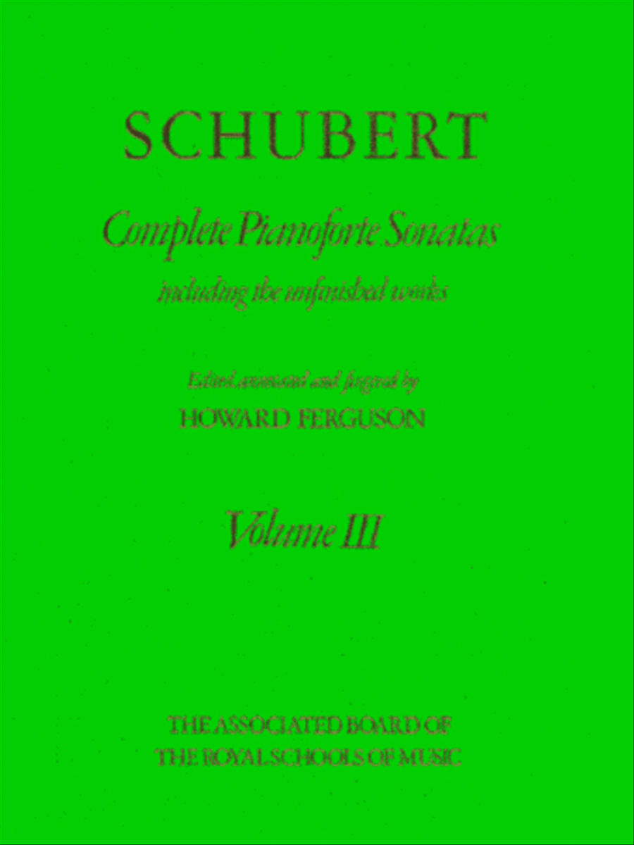 Complete Pianoforte Sonatas, Volume III Piano Method scores gallery preview page 1