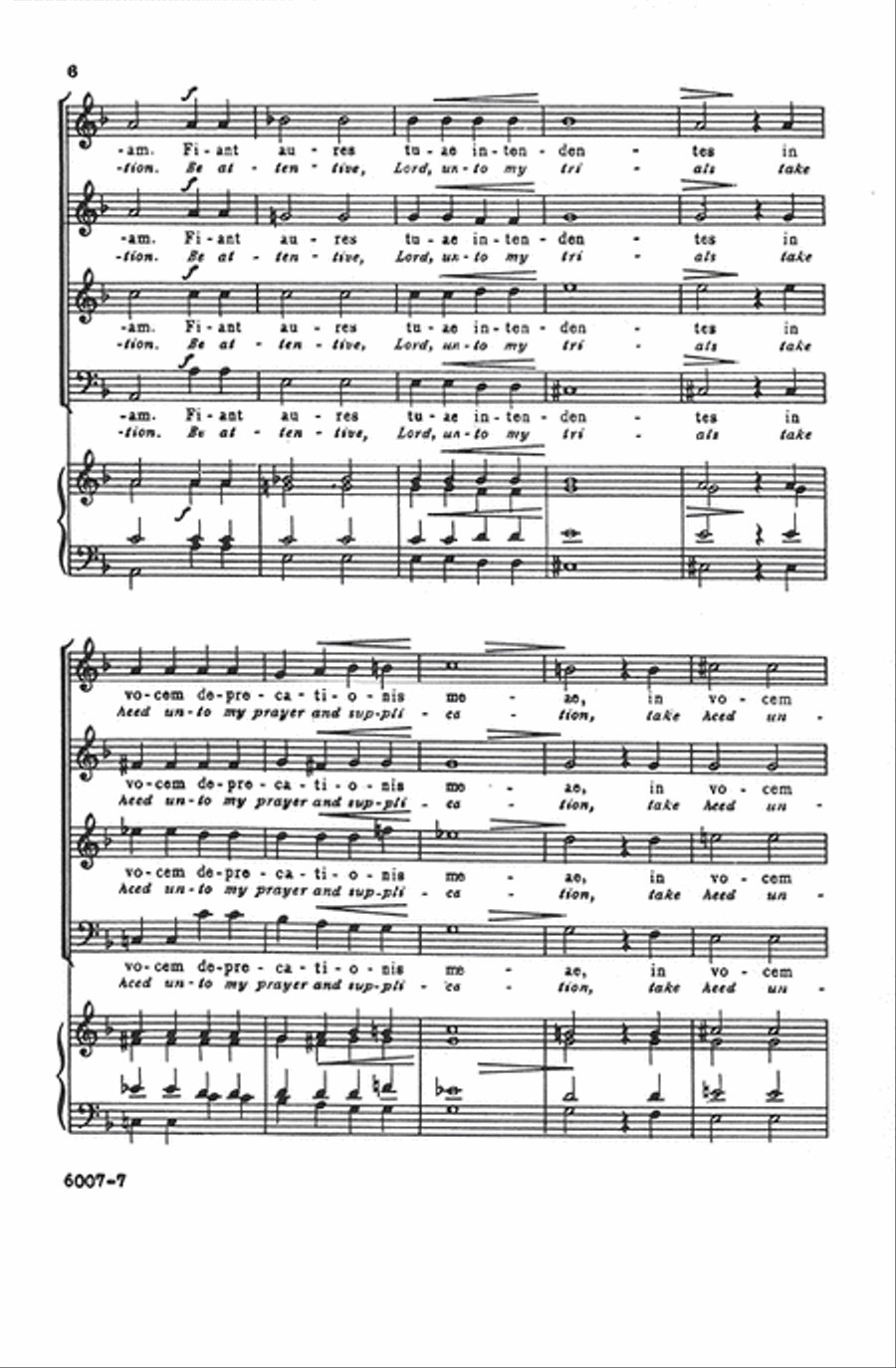 De Profundis (O, I Cry Unto Thee) 4-Part scores gallery preview page 6