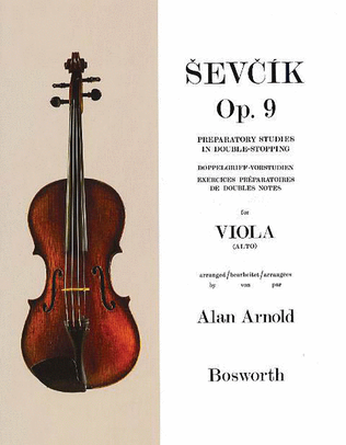 Book cover for Sevcik for Viola - Opus 9