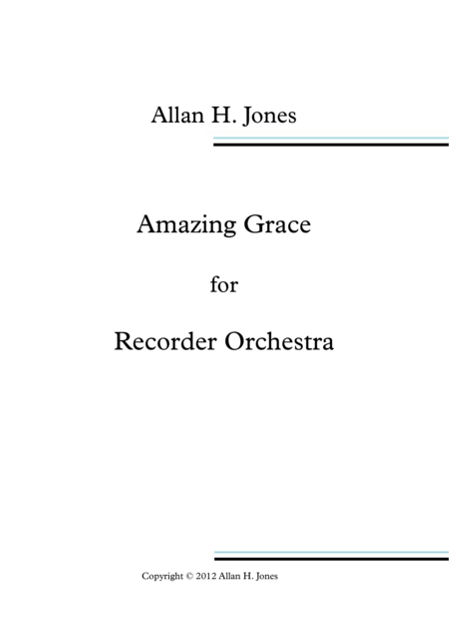 Amazing Grace Soprano Recorder scores gallery preview page 1