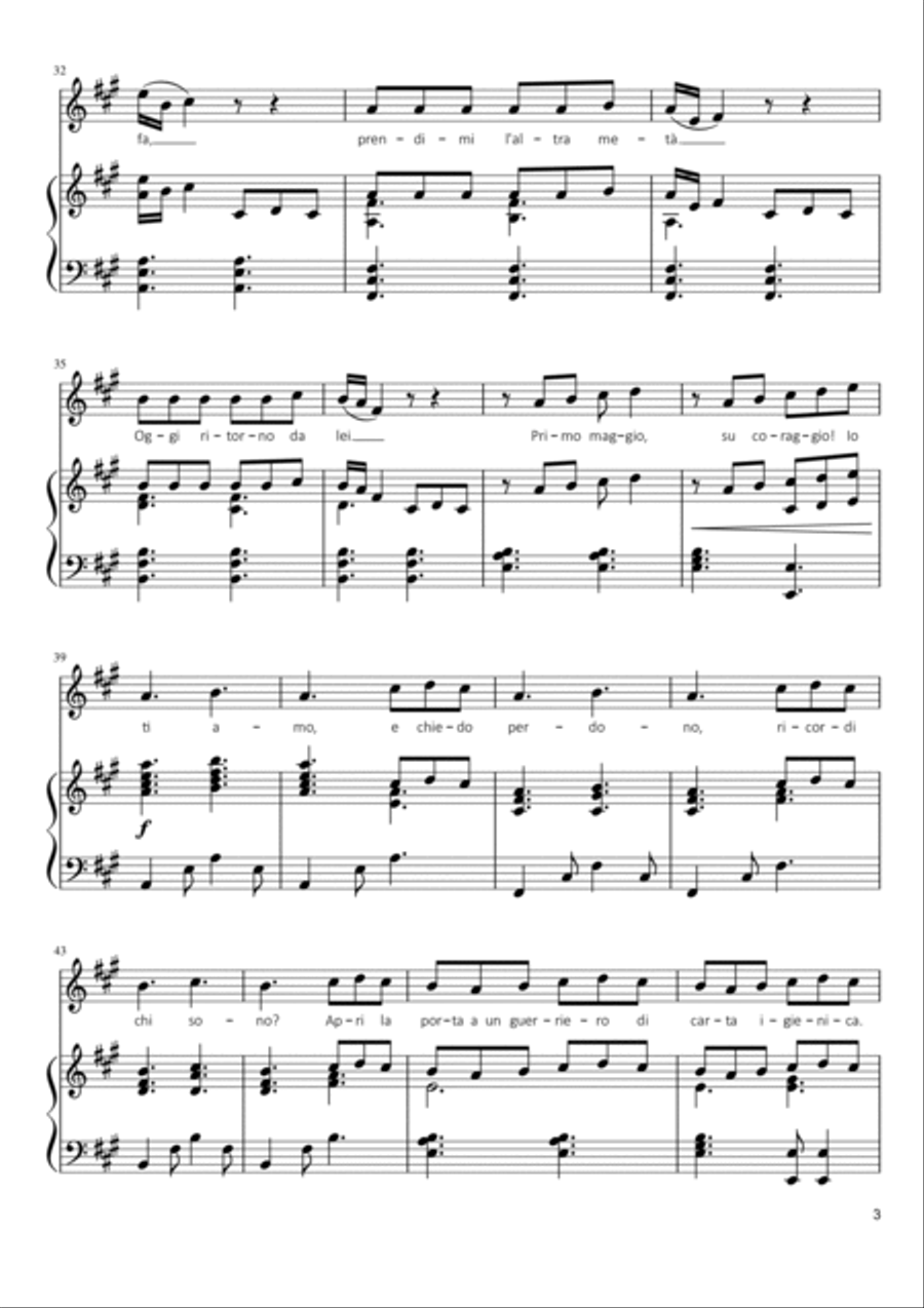 Ti Amo Voice scores gallery preview page 3