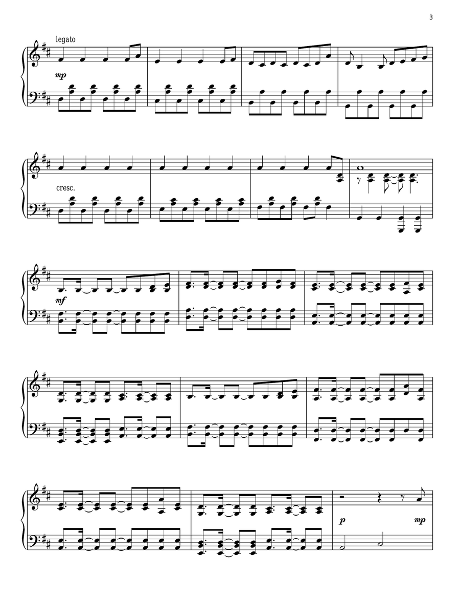 Because Of You Because Of You Piano Solo scores gallery preview page 3