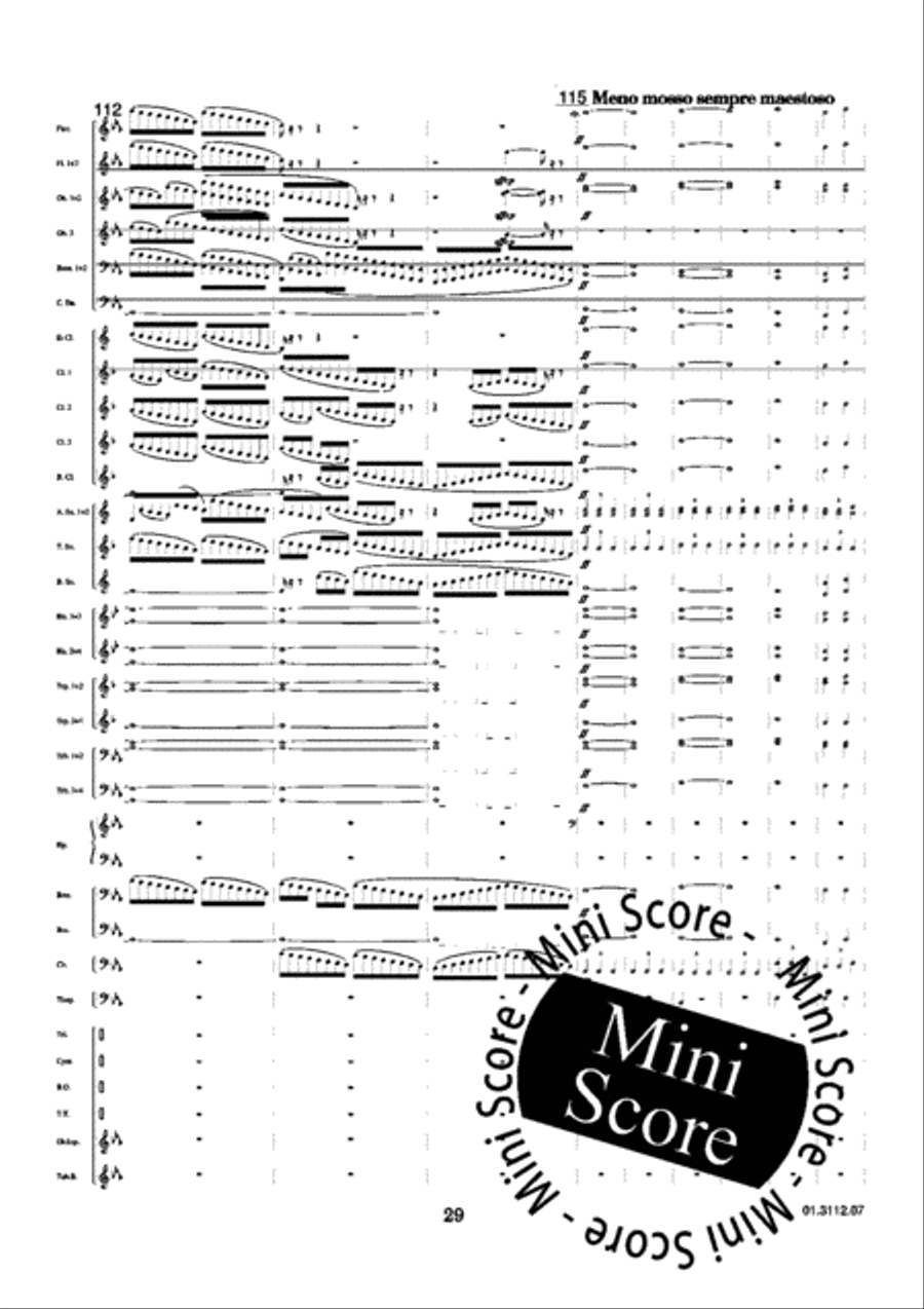 Baba Yaga/La Grande Porte de Kiev Concert Band scores gallery preview page 33