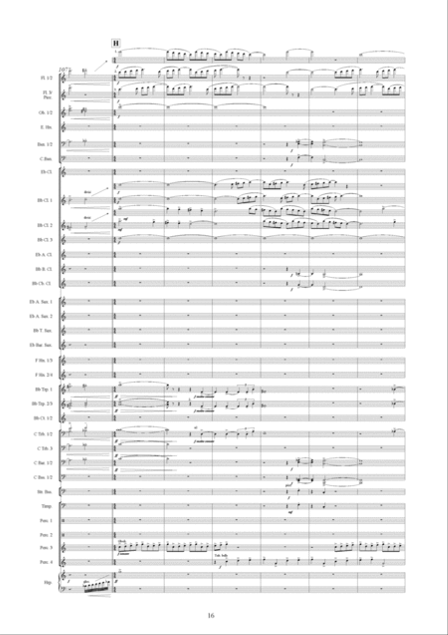 Symphonic Variations Concert Band scores gallery preview page 17