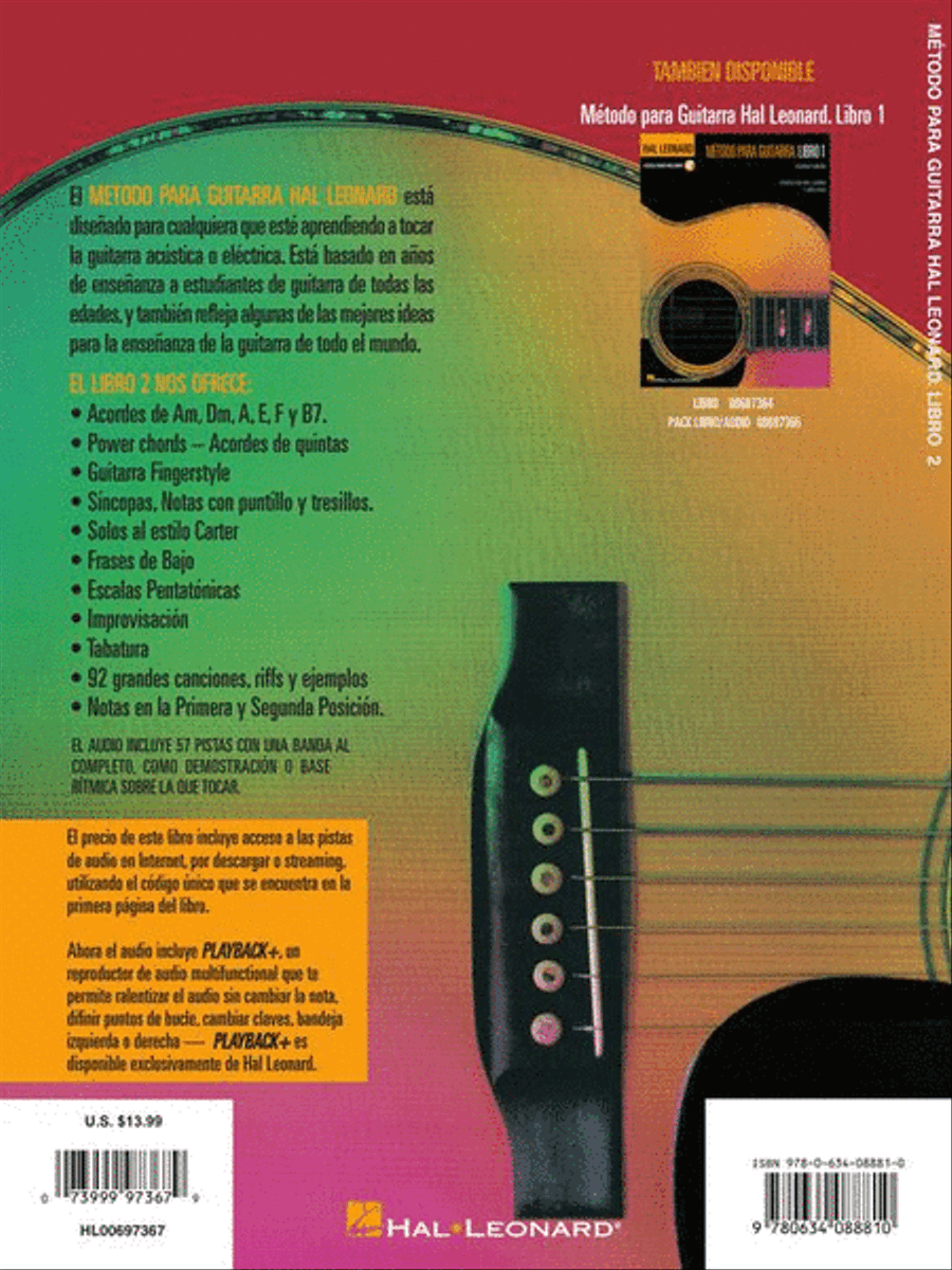 Spanish Edition: Hal Leonard Metodo Para Guitarra - Libro 2 image number null