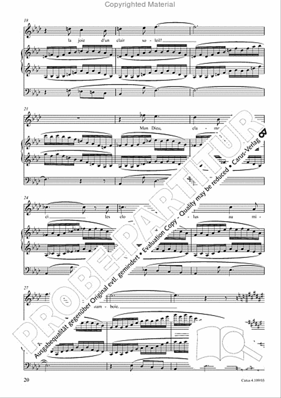 Shorter sacred works. Vol. 15 of the Vierne Complete Edition (Vierne: Kleinere Kirchenwerke. Bd. 15 der Vierne-Gesamtausgabe) Organ scores gallery preview page 21