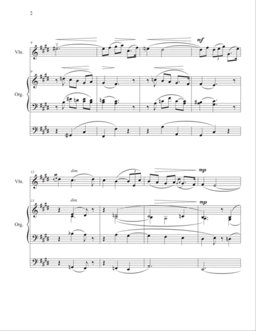 Gothic Hymn String Duet scores gallery preview page 2