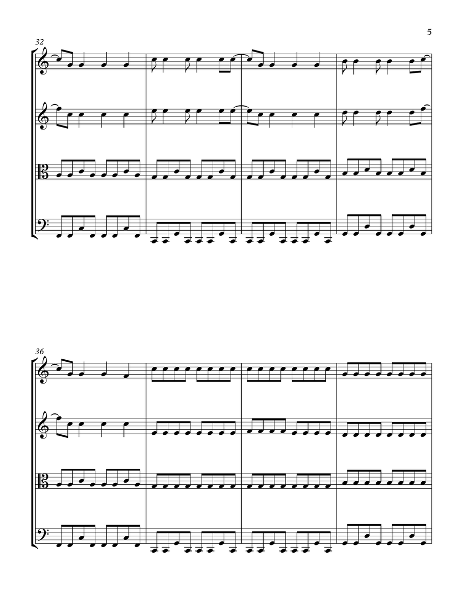 All The Small Things String Quartet scores gallery preview page 5