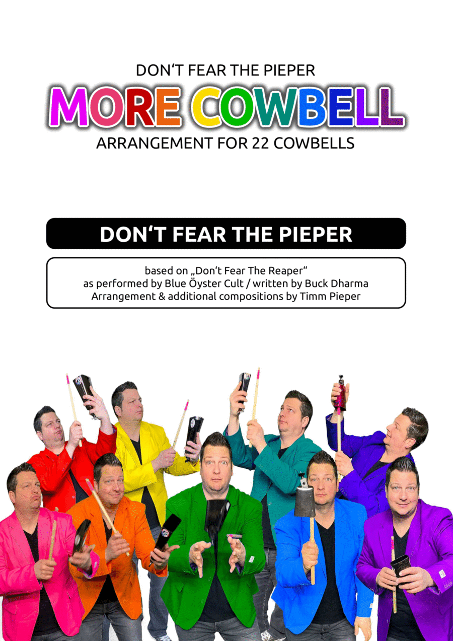 DON´T FEAR THE PIEPER / MORE COWBELL (Don´t Fear The Reaper) School and Community scores gallery preview page 1