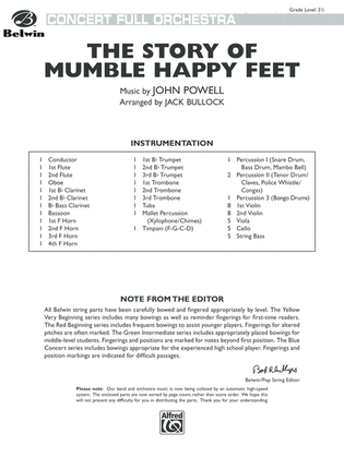Book cover for The Story of Mumble Happy Feet: Score