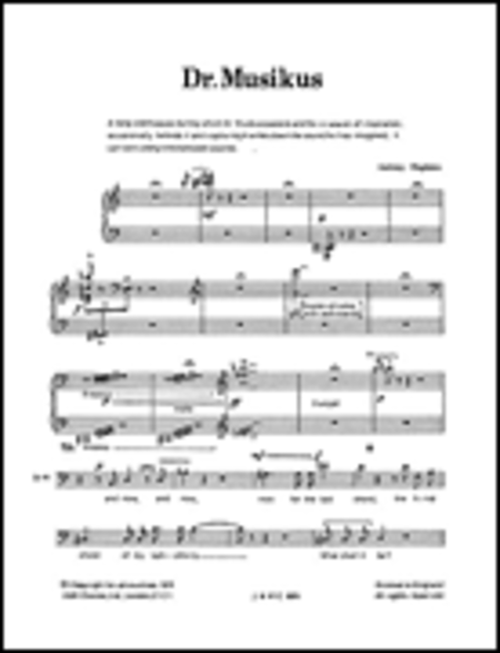 Hopkins: Dr Musikus Children's Opera (Vocal Score)