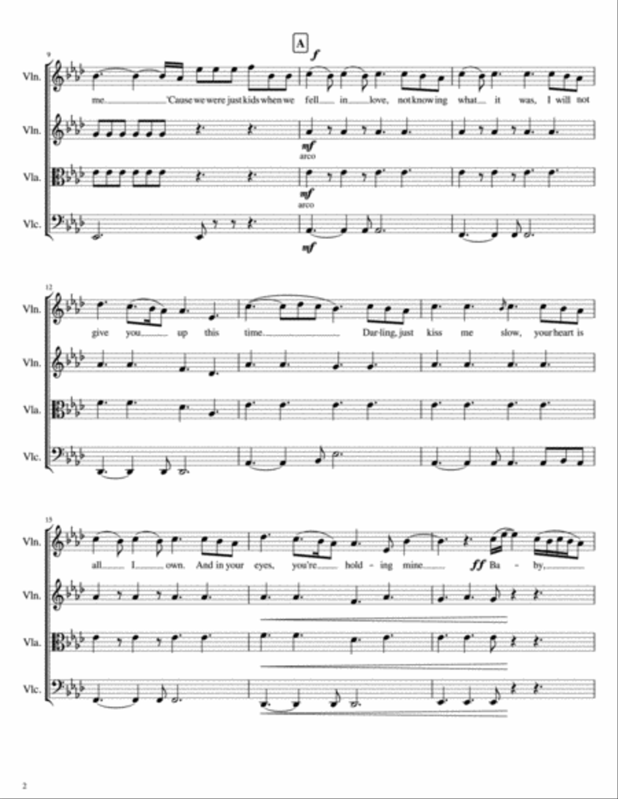 Perfect String Quartet scores gallery preview page 2