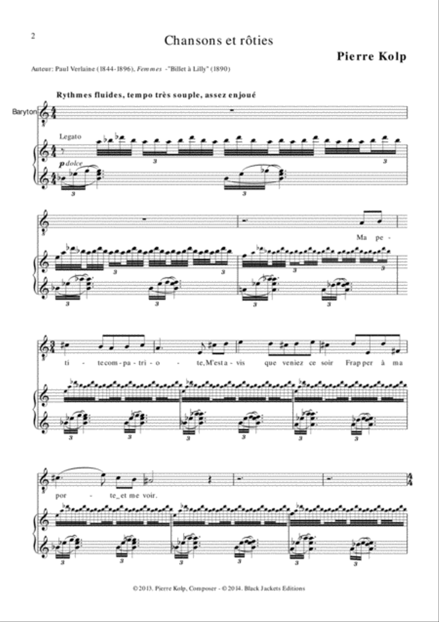 Chansons et roties Chansons et roties Voice scores gallery preview page 2