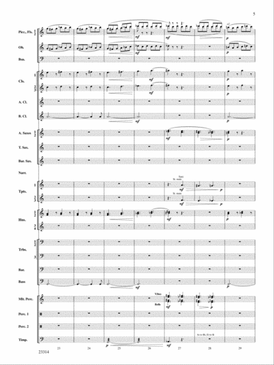 Aesop's Fables: Score Aesop's Fables: Score Concert Band scores gallery preview page 4