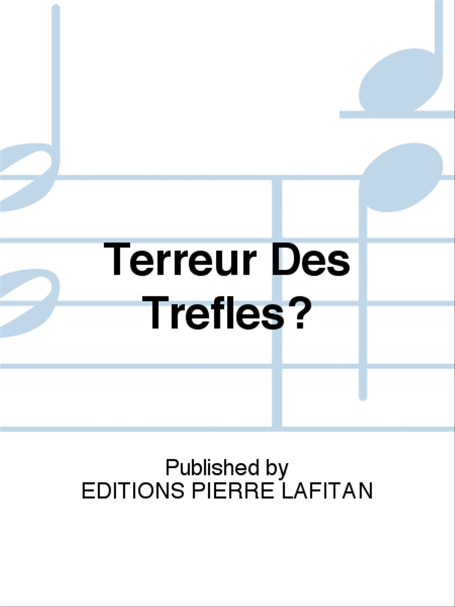 Terreur Des Trefles? Piano Accompaniment scores gallery preview page 1