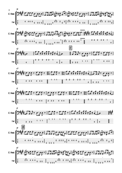 'AFRICA' by TOTO - Electric Bass ( Standard Notation and TAB )