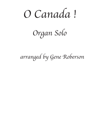 Book cover for O Canada! Organ solo