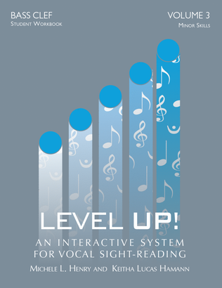 Book cover for Level Up - Vol. 3: Bass Clef (Student Workbook)
