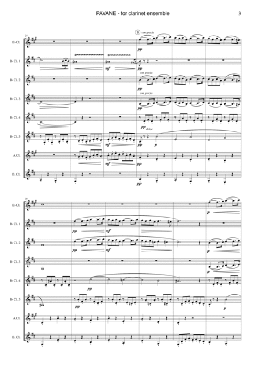 Pavane, op. 50 Pavane, op. 50 Woodwind Ensemble scores gallery preview page 3