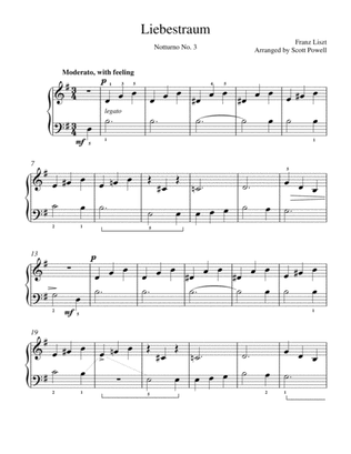 Liebestraum No. 3 - Easy Piano