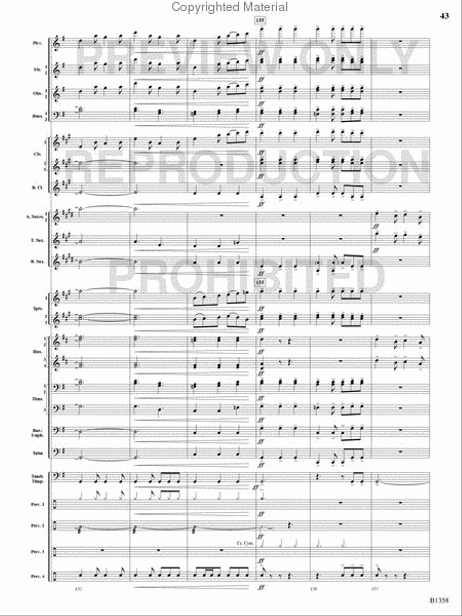 Three Celtic Dances Concert Band scores gallery preview page 42