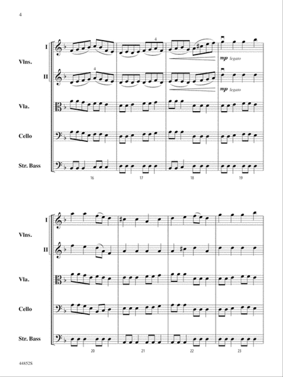 Dreidl Variants: Score String Orchestra scores gallery preview page 4
