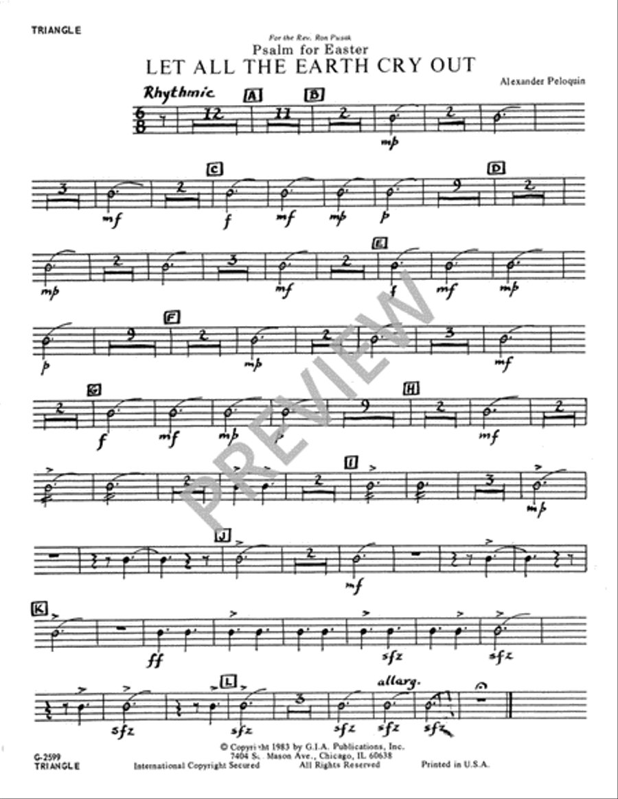 Let All the Earth Cry Out - Instrument edition Trumpet scores gallery preview page 4