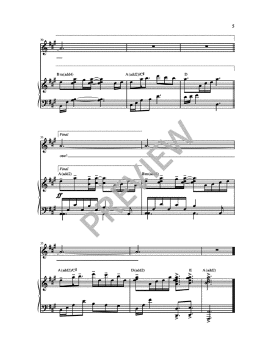 Gathered As One 3-Part scores gallery preview page 3