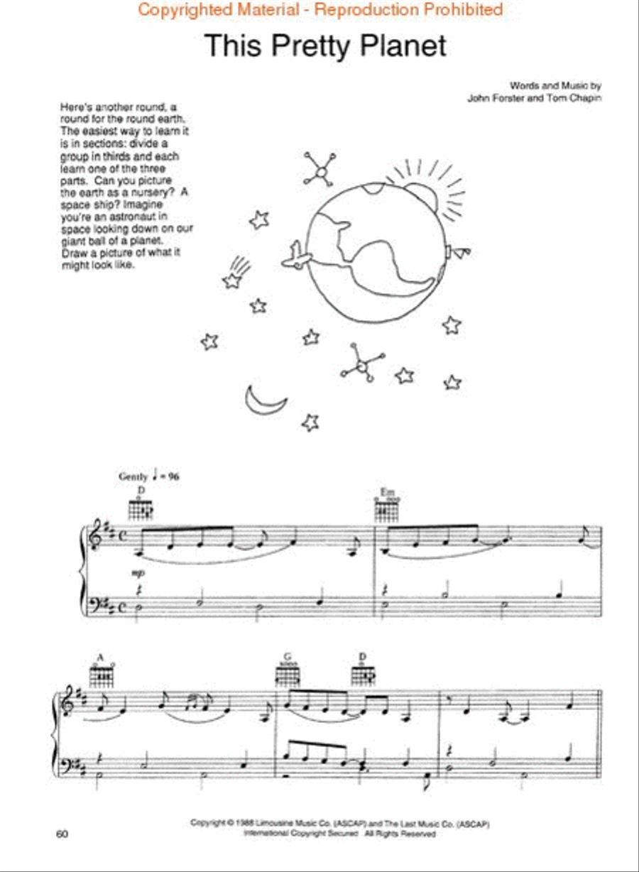 The Best of Tom Chapin - Family Favorites Piano, Vocal, Guitar scores gallery preview page 3